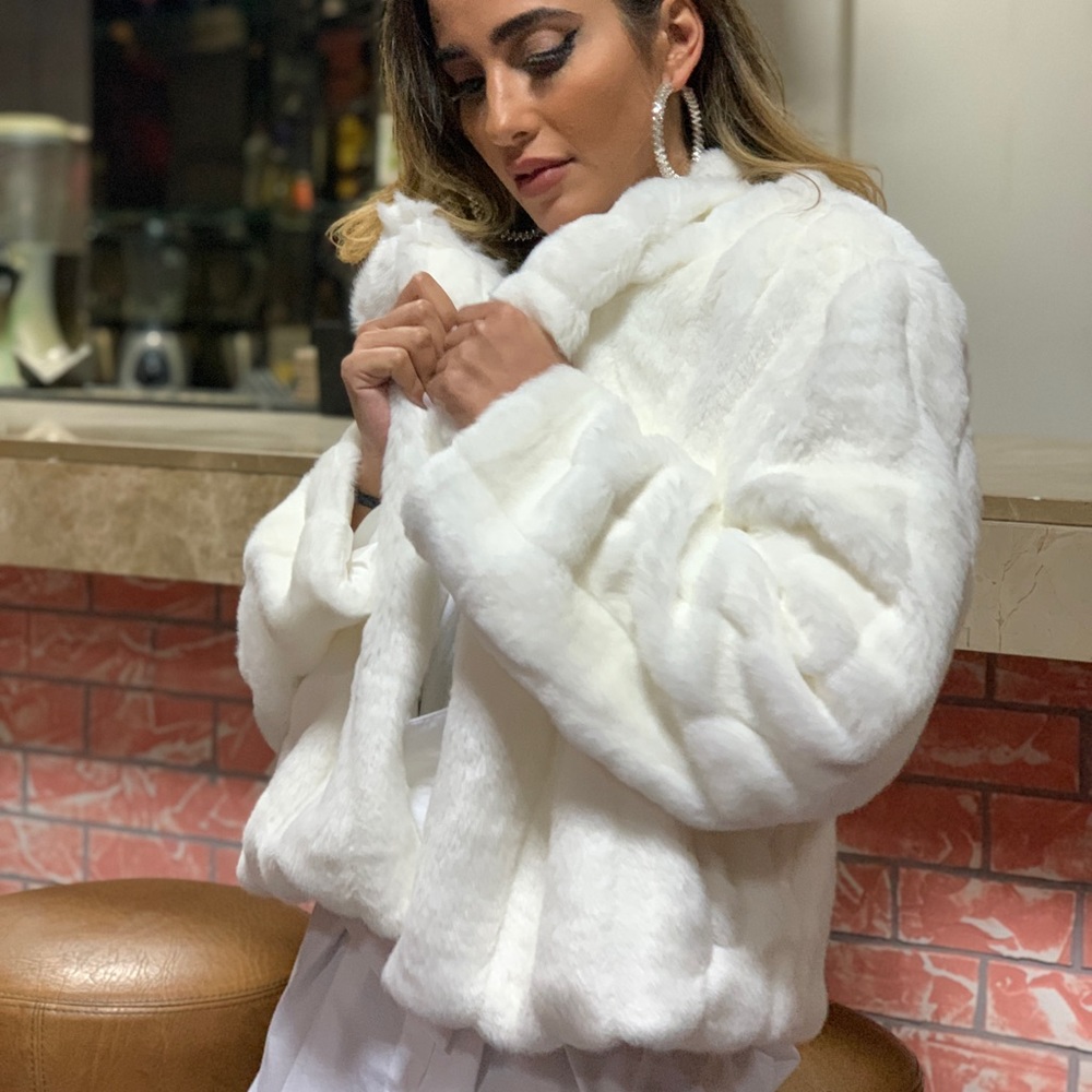 Icy faux fur jacket